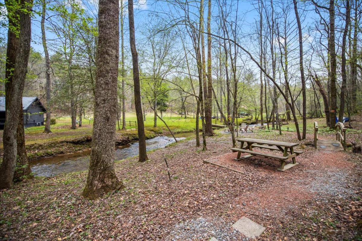 Cozy Cabin Beside Briar Creek, Fire Pit, Wifi Villa Ellijay Esterno foto