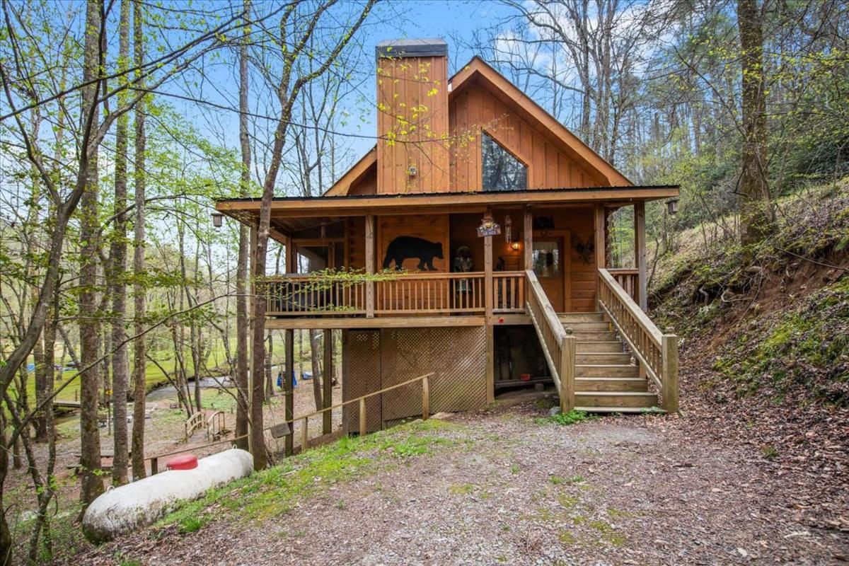 Cozy Cabin Beside Briar Creek, Fire Pit, Wifi Villa Ellijay Esterno foto