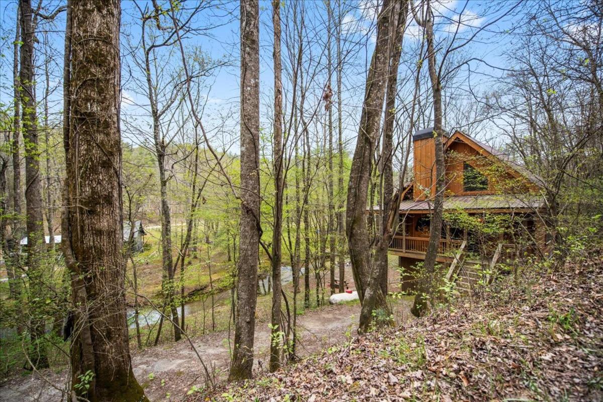 Cozy Cabin Beside Briar Creek, Fire Pit, Wifi Villa Ellijay Esterno foto